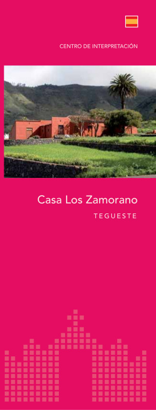 Tríptico Informativo Casa Los Zamorano Español