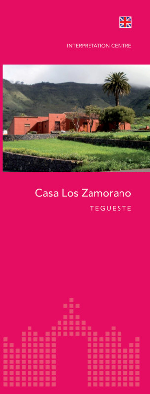 Tríptico Informativo Casa Los Zamorano Inglés