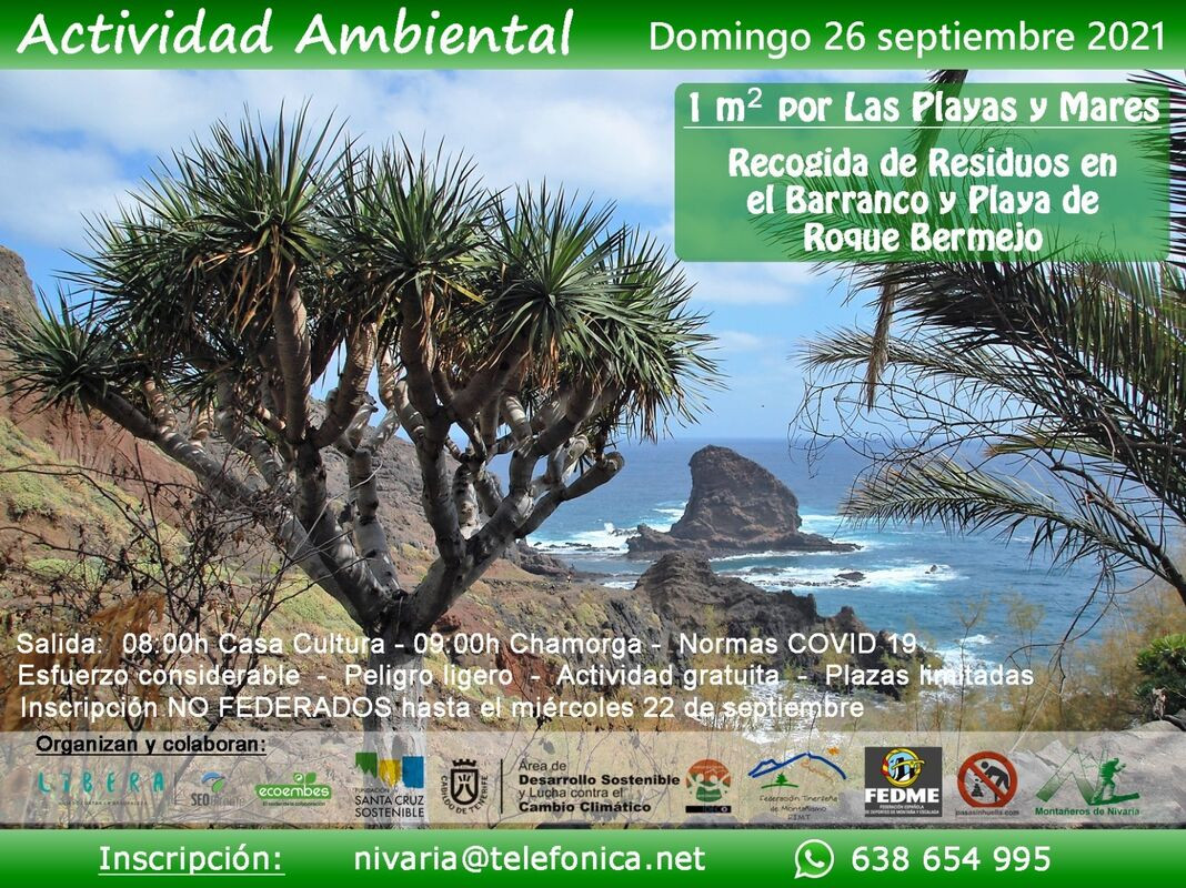 Roque Bermejo acogerá el domingo una jornada de limpieza en el barranco y la costa