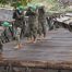 Los militares desmontan el puente que le dio vida a Anaga