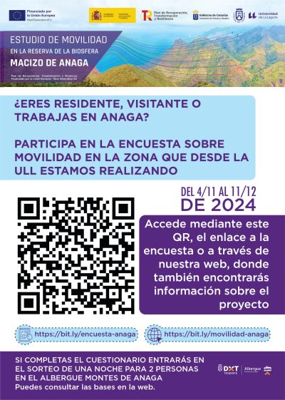 Encuesta sobre Movilidad en la Reserva de la Biosfera del Macizo de Anaga