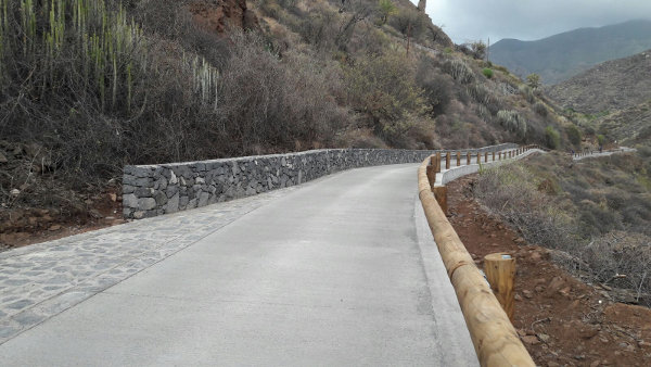 El Cabildo de Tenerife concluye las mejoras de la pista de Valle Luis a Tahodio