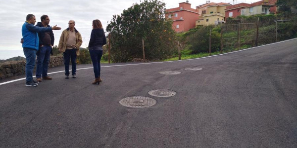 El Ayuntamiento de La Laguna finaliza las obras de refuerzo del pavimento del Camino de Chinamada