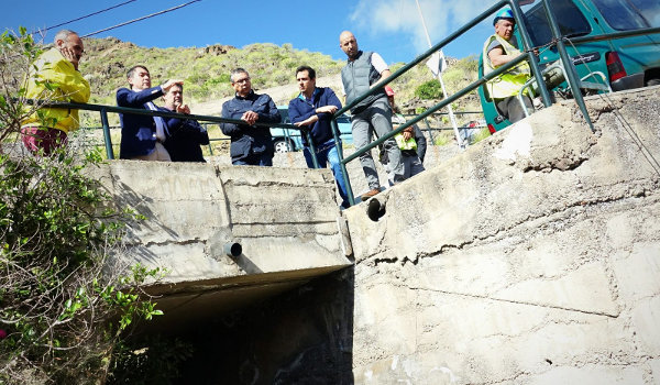 Santa Cruz inicia los trabajos de reparación del Barranco de El Cilantro