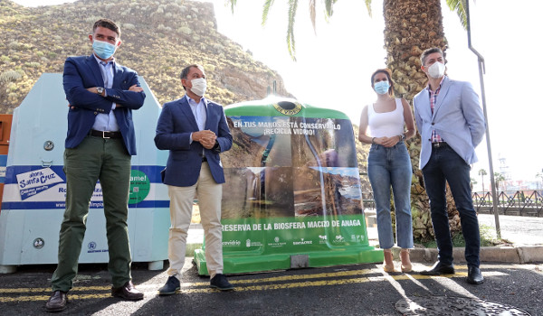 Santa Cruz presenta la nueva campaña de reciclaje de vidrio en Anaga