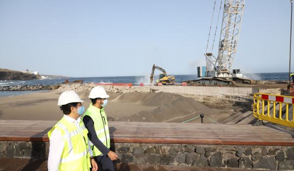 El Cabildo inicia la construcción del nuevo dique de Bajamar