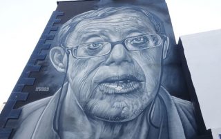 San Andrés reconoce la figura de Andrés Domínguez Baute con un mural
